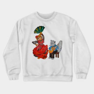 Cats and Flamenco. Crewneck Sweatshirt